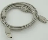 Кабель-удлинитель USB A(m) USB A(f) 3м (744792) феррит.кольца серый Image