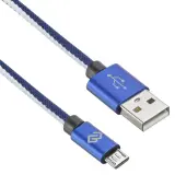 Кабель Digma MICROUSB-1.2M-BRAIDED-BL USB (m)-micro USB (m) 1.2м синий Image