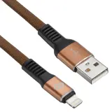 Кабель Digma LIGHT-1.2M-FLAT-BR USB (m)-Lightning (m) 1.2м коричневый плоский Image