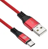 Кабель Digma TYPE-C-1.2M-BRAIDED-R USB (m)-USB Type-C (m) 1.2м красный Image