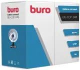 Кабель сетевой Buro BU-COP-048 UTP 4 пары cat5E solid 0.48мм Cu 305м серый Image