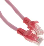 Патч-корд Premier PP12-2M/RO 1000Гбит/с UTP 4 пары cat5E CCA molded 2м розовый RJ-45 (m)-RJ-45 (m) Image