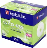Диск CD-RW Verbatim 700Mb 12x Jewel case (10шт) (43148) Image