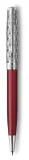 Ручка шариков. Parker Sonnet Premium K537 (CW2119783) Metal Red CT M черн. черн. подар.кор. Image