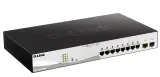 Коммутатор D-Link Managed L2 Switch 8x1000Base-T PoE, 2x1000Base-X SFP, PoE Budget 130W, Surge 6KV, CLI Image