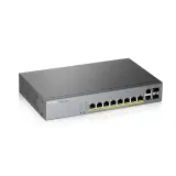Гибридный коммутатор Smart L2 коммутатор PoE+ для IP-видеокамер Zyxel NebulaFlex Pro GS1350-12HP, rack 19", 10xGE (8xPoE+), 2xSFP, бюджет PoE 130 Вт, питание до 250м, автоперезагрузка PoE-портов Image