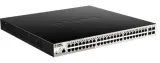 Коммутатор D-Link PROJ Managed L2 Metro Ethernet Switch 48x1000Base-T PoE, 4x1000Base-X SFP, PoE Budget 370W, Surge 6KV, CLI, RJ45 Console, Dying Gasp Image