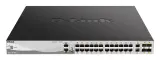 Коммутатор D-Link PROJ Managed L3 Stackable Switch 24x1000Base-T PoE, 2x10GBase-T, 4x10GBase-X SFP+, PoE Budget 370W (740W with DPS-700), Surge 6KV, CLI, 1000Base-T Management, RJ45 Console, USB, RPS, Dying Gasp Image