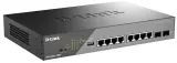 Коммутатор D-Link Smart L2 Surveillance Switch 8х1000Base-T PoE, 2x1000Base-X SFP, PoE Budget 130W, Long-range PoE up to 250m Image