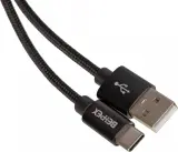 Кабель USB (m)-USB Type-C (m) 1м черный Image