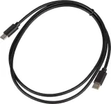 Кабель USB Type-C (m)-USB Type-C (m) 1м черный Image