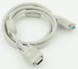 Кабель VGA (m) VGA (f) 1.8м феррит.кольца серый Image