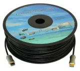 Кабель аудио-видео Fiber Optic HDMI (m)/HDMI (m) 25м. позолоч.конт. черный Image