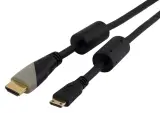 Кабель аудио-видео HDMI (m)/Mini HDMI (m) 2м. феррит.кольца черный Image