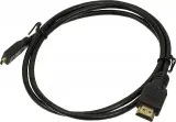 Кабель Micro HDMI (m)/HDMI (m) 1м. позолоч.конт. черный Image