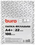 Папка-вкладыш Buro глянцевые А4+ 22мкм (упак.:100шт) Image