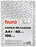 Папка-вкладыш Buro глянцевые А4+ 40мкм (упак.:100шт) Image