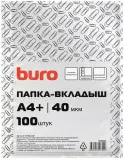 Папка-вкладыш Buro тисненые А4+ 40мкм (упак.:100шт) Image