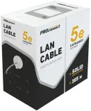 Кабель информационный PROconnect 01-0043-3 кат.5E U/UTP 4X2X24AWG PVC внутренний 305м серый Image