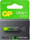 Батарея GP Ultra Plus Alkaline 24AUPA21-2CRB6 AAA (6шт) блистер Image