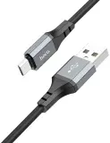 Кабель Hoco X86 Micro Spear X86 MICRO USB (m)-micro USB (m) 1м черный коробка Image