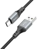 Кабель Hoco X86 X86 TYPE-C USB (m)-USB Type-C (m) 1м черный коробка Image