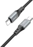 Кабель Hoco Spear X86 TYPE-C TO TYPE-C USB Type-C (m)-USB Type-C (m) 1м черный коробка Image