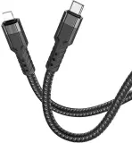 Кабель Hoco U110 iP PD USB Type-C-Lightning (m) 1.2м черный коробка Image