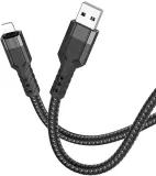 Кабель Hoco U110 iP USB (m)-Lightning (m) 1.2м черный коробка Image