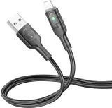 Кабель Hoco U120 iP USB (m)-Lightning (m) 1.2м черный коробка Image