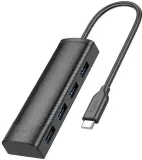 Разветвитель USB-C Hoco HB41 Type-C 4порт. черный Image