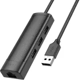 Разветвитель USB Hoco HB42 3порт. черный Image