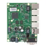 Маршрутизатор MikroTik RouterBOARD 450Gx4 with four core 716MHz Atheros CPU, 1 GB RAM, 5 Gigabit LAN ports, PoE OUT on port #5, RouterOS L5 Image