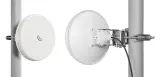 Комплект из двух точек доступа MikroTik Wireless Wire nRAY (Pair of preconfigured nRAYG-60ad devices for 60Ghz link (60GHz antenna, 802.11ad wireless, two core 1.2GHz CPU, 256MB RAM, 1x Gigabit LAN, RouterOS L3, POE, PSU) for 1Gbps Image