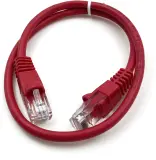 Патч-корд Buro UTP 4 пары cat5E CCA molded 0.25м красный RJ-45 (m)-RJ-45 (m) Image