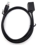 Патч-корд Buro BU-C5EXTND-2M-B UTP cat5E 2м черный RJ-45 (m)-RJ-45 (f) Image