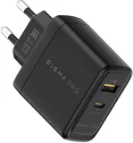 Сетевое зар./устр. Digma Pro DPW6A 65W 3.25A+3A (PD+QC) USB-C/USB-A универсальное черный (DPW6A5GX11BK) Image