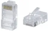 Cabeus 8P8C-C6-FC Коннектор RJ-45 быстрой установки под витую пару, категория 6 , универсальный (для одножильного и многожильного кабеля с толщиной изоляции до 1,05) Image