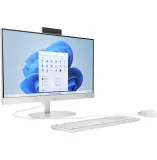 Моноблок HP 27-cr0003ci NT 27" FHD(1920x1080) Ryzen 7 7730U, 16GB LPDDR5 5500 (2x8GB), SSD 512Gb,  AMD integrated graphics, noDVD,Rus/Eng kbd&mouse wireless, HD Webcam, Shell White, FreeDos, 1Y Wty Image