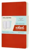 Блокнот Moleskine VOLANT QP711F16B24 Pocket 90x140мм 80стр. линейка мягкая обложка оранжевый/голубой (2шт) Image