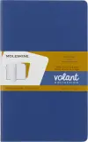 Блокнот Moleskine VOLANT QP721B41M17 Large 130х210мм 96стр. линейка мягкая обложка синий/желтый янтарный (2шт) Image