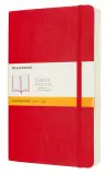 Блокнот Moleskine CLASSIC SOFT EXPENDED QP616EXPF2 Large 130х210мм 400стр. линейка мягкая обложка красный Image