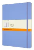 Блокнот Moleskine CLASSIC QP090B42 XLarge 190х250мм 192стр. линейка твердая обложка голубая гортензия Image