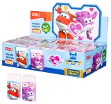 Ластик Deli EH02000 Super Wings 45x25x12мм белый картонный дисплей Image