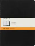 Блокнот Moleskine CAHIER JOURNAL QP321 XLarge 190х250мм обложка картон 120стр. линейка черный (3шт) Image