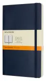 Блокнот Moleskine CLASSIC SOFT QP616B20 Large 130х210мм 192стр. линейка мягкая обложка синий сапфир Image