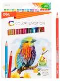 Карандаши цв. Deli EC00230 Color Emotion трехгран. липа 36цв. коробка/европод. (36шт) Image