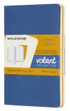 Блокнот Moleskine VOLANT QP711B41M17 Pocket 90x140мм 80стр. линейка мягкая обложка синий/желтый янтарный (2шт) Image