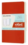 Блокнот Moleskine VOLANT QP713F16B24 Pocket 90x140мм 80стр. нелинованный мягкая обложка оранжевый/голубой (2шт) Image