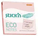 Блок самоклеящийся бумажный Stick`n ECO 21746 76x76мм 100лист. 60г/м2 пастель розовый Image